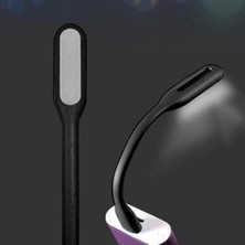 Uravas Store Gaman Esnek Taşınabilir USB LED Işık Lamba Gece Lambası (2 Adet) Tüm USB Girişleriyle Uyumlu 17CM Siyah