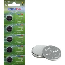 Uravas Store Poundmax 5 Adet 1620 (CR1620,DL1620) 3V Düğme Pil