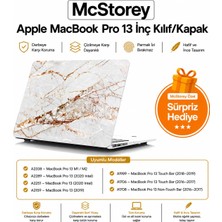 Uravas Store Mcstorey MacBook Pro 13 Mermer Desenli Kılıf A1706 A1708 A1989 A2159 A2251 A2289 A2338 M1 M2 Uyumlu Baskılı Sert Kılıf Ince Hafif Koruyucu Kapak R-09