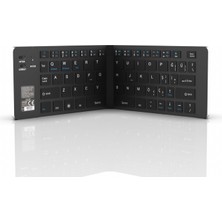 Uravas Store 579BT Bluetooth 3.0 Rechargeable Foldable Smart Silver Keyboard
