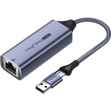 Uravas Store Veggieg Usb-A ve Type-C 2.5g Gigabit Ethernet Dönüştürücü Adaptör
