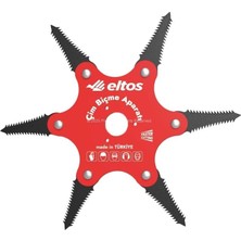 Uravas Store Eltos Çim Biçme Aparatı, 6 Bıçaklı, Ergonomik, Metal, Bahçe Tırpan Makinesi Ek Parça, CBA250