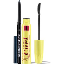 Uravas Store Avon Wondercurl Maskara ve Pırıltılı Göz Kalemi Paketi