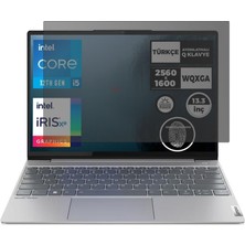 Uravas Store Engo Lenovo Thinkbook 13X G2 13.3 Inç Ile Uyumlu Hayalet Ekran Koruyucu Notebook, Yandan Görünmeyen Anti-Spy Gizlilik (Privacy) Laptop Koruması, 9h Temperli Nano Kırılmaz Esnek Cam, Parlama Önleyici