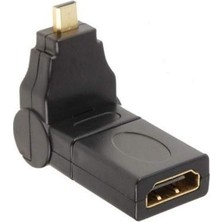 Uravas Store Alfais AL-4670 180 Derece Dönebilen Micro HDMI To HDMI Çevirici Dönüştürücü Adaptör