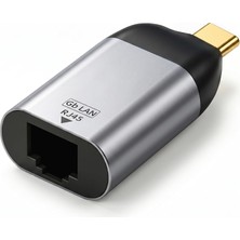 Uravas Store Type-C To Ethernet Çevirici Mini Adaptör - 1000 Mbps'e Kadar Hız - Usb-C'den RJ45 Gigabit Lan Dönüştürücü - Alüminyum Gövde - Windows/macos/linux Uyumlu - Tak Çalıştır