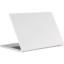 Uravas Store Apple Macbook Air 15INÇ 2024 M3 M2 A3114 A2941 ile Uyumlu Kılıf Premium Ince Pc Mat Bottom Kapak Renksiz