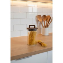 Uravas Store Mien Akasya Kapaklı Baharat Bakliyat Kavanoz 950 ml