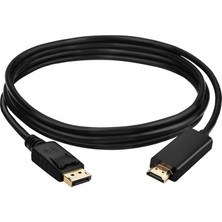 Uravas Store Displayport To HDMI Çevirici Dönüştürücü Adaptör Kablosu 1.8 Metre