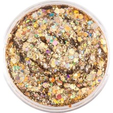 Uravas Store Hb Tasarım Altın Sarısı Gold Face Glitter - Sarı Yüz ve Vücut Simi Işıltı Altın Sarı Simli Göz Farı, GGFG75A