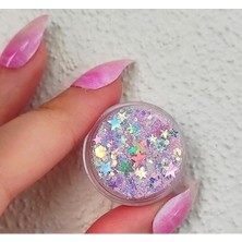 Uravas Store Parlak Glitter Pembe Glitter Jel Far Sim Yüz ve Vücut Simi-Diamante Pink, 21HBLSKDJFLSKJDF