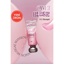 Uravas Store Muzıgae Mansıon Hafif Yapılı, Ciltle Bütünleşen Parlak Bitişli Likit Allık Muzıgae Mansıon Objet Blush (002 Bouquet)