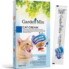 Uravas Store Garden Mix Kedi Kremasi Tavuk+Taurin 15GR*5