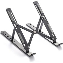 Uravas Store Idock N29-3 Katlanır Aluminyum Laptop Bilgisayar Standı - Siyah