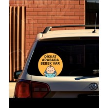 Uravas Store Dikkat Arabada Bebek Var Araba Etiketi & Sticker