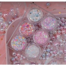 Uravas Store Glitter Jel Far Sim Far Set-Parlak Set Glitter