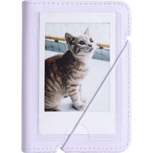 Uravas Store Instax Mini Film Uyumlu 28'li Lila Albüm