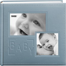 Uravas Store Pioneer Photo Albums DA-200COLB/B Fotoğraf Albümü, 200 Cepli, Kabartmalı, 10,2 x 15,2 cm Için, Mavi