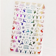 Uravas Store Tırnakmania Üç Boyutlu Yapışkanlı Sticker F597 4026