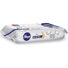 Uravas Store Sleepy, Xl Lavanta Kokulu Bebek Vücut Temizleme Havlusu 50 Yaprak, Beyaz