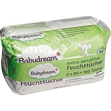 Uravas Store Babydream Bebek Islak Mendil Çok Hassas Cilt, Aloe Veralı 2*80'li