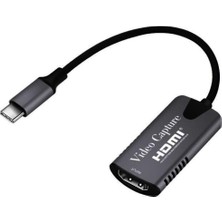 Uravas Store Coverzone Type C Video Capture Yakalama Kartı Uçlu HDMI To Type-C Pc Bilgisayar Video Yakalama (Hdmı Aktarma Için Kullanılmaz)