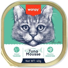 Uravas Store Wanpy Kedi 40 Gram 6'lı Ton Balıklı Alutray Yaş Kedi Maması
