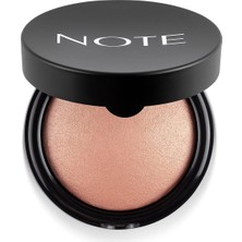 Uravas Store Note Cosmetics Baked Powder 02 Honey Warm Işıltılı Bitişli Highlighter Toz Yüz Pudrası