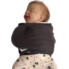 Uravas Store Bebek Kundak Kemer Ayarlanabilir Ergonomik Yenidoğan Yarım Kundak (Antrasit)