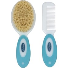 Uravas Store Sevi Bebe Naturel Fırça Tarak - Mavi