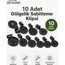 Uravas Store Gölgelik Sabitleme Klipsi Uv Dayanımlı – Sera, Bahçe Filesi, Gölgelik Tente ve Tarım Ağı Sabitleyici Klips Siyah (10)