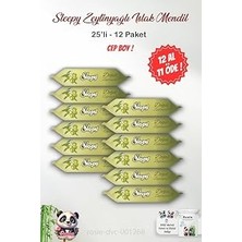 Uravas Store 12 Al 11 Öde Sleepy Doğal Zeytinyağlı Islak Mendil 25'li ve Rosıe