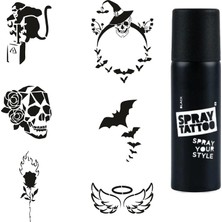 Uravas Store Sıradışı Hayatlar Spray Tattoo Geçici Dövme Seti Dark Sprey Dövme Kiti