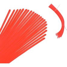 Uravas Store Hazır 85 Adet Kare Çubuk Motorlu Tırpan Misinası Bahçe Dayanıklı Ot Biçme Ipi Çubuk 4 mm (28 Cm)
