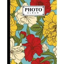 Uravas Store Photo Album: Colored Flowers Album, Large Photo Albums With Writing Space Memo, Extra Large Capacity Picture Album, Family, Baby, Wedding, Travel Photo Book, 120 Pages, Size 8.5" x 11" By Teresa Ford