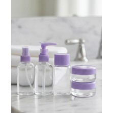 Shopwave Seyahat Için 5’li Şeffaf Kozmetik Şişe Seti 30 ml