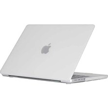 Uravas Store Apple Macbook Pro 16INÇ M3/m4/max A3403 A3186 A2991 ile Uyumlu Kılıf Mat Ön Arka Kapak Renksiz