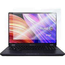 Uravas Store Engo Asus Proart Studiobook Pro 16 OLED 16 Inç Ile Uyumlu Mat Ekran Koruyucu Notebook, Yansıma ve Parlama Önleyici Parmak Izi Bırakmayan Laptop Koruma, 9h Temperli Kırılmaz Esnek Nano Cam 16:10