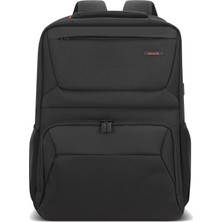 Uravas Store Mack Business x MCC-804 14.1 Inç Laptop Sırt Çantası, Mackbook Sırt Çantası, USB Şarj Portlu Bilgisayar ve Notebook Çantası, Kadın Erkek Bilgisayar Iş Çantası, Üniversite Okul Çantası, Siyah