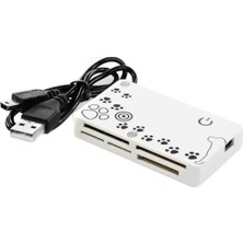 Uravas Store USB 2.0 Support Sd-Mmc-Mini Sd-T Flash-Ms-Ms Pro All In One Çoklu Kart Okuyucu