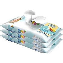 Uravas Store Uni Baby Aktif Sensitive Islak Mendil 3X52 156 Yaprak