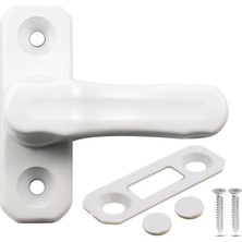 Uravas Store BADEM10 5 Adet Bebek Çocuk Pvc Kapı Pencere Emniyet Kilidi Mandalı Cam Kilidi Beyaz