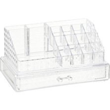 Uravas Store Box Up Diamond Klasik Çekmeceli Organizer Şeffaf Polistren Orta Boy