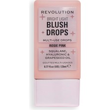 Uravas Store Devrim, Parlak Işık Allık Damlaları, Hyaluronik Asit ile Aşılanmış, Parlak Bitiş, Pembe Gül, 0.77 Fl. Oz.