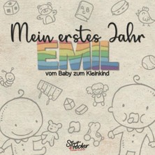 Uravas Store Mein Erstes Jahr - Emil - Vom Baby Zum Kleinkind: Dein Individuelles Babyalbum Mit Wunschnamen Für Die Schönsten Momente Und Gemeinsamen Erinnerungen Inkl. Platz Für Fotos