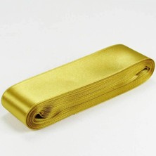 Uravas Store Gold (Altın) Renk Saten Kurdela 4 Cm. x 10 Metre (Gold)