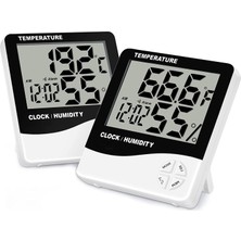 Uravas Store Bolivia's Dijital Termometre Higrometre, Hassas Ölçüm, Büyük LCD Ekran, Iç Mekan Kullanımı Için, Sıcaklık ve Nem Takip Cihazı, Ev ve Ofis Kullanımına Uygun