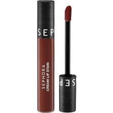 Uravas Store Sephora Cream Lip Stain – Bulaşmayan Kadife Bitişli Ruj - Mat Likit Ruj, 25 Coral Sunset
