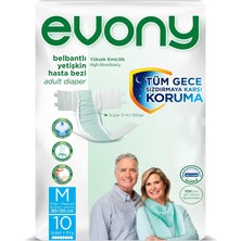 Uravas Store Evony Yetişkin Hasta Bezi Belbantlı Medium Standart 10 Adet