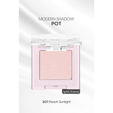 Uravas Store Mıssha Işıltılı Kremsi Dokulu Tekli Göz Farı Modern Shadow Pot (301 Peach Sunlight) 301 Peach Sunlight